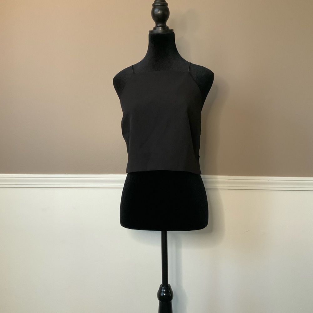 Tobi Black Backless Top